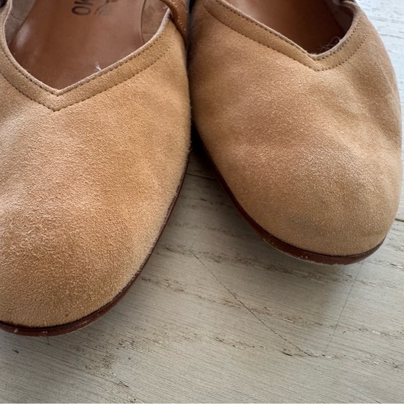 Salvatore Ferragamo Audrey Ballet Flats Women's Suede light brown 8.5 - Picture 6 of 10